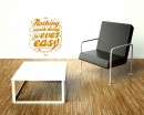 Nothing Worth Doing Quotes Wall Decal Motivational Vinyl Art Stickers